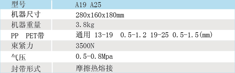 气动打包工具A19 A25