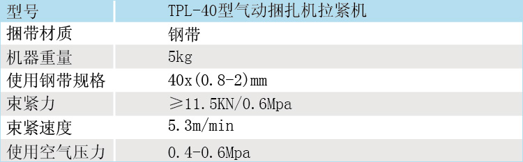 气动捆扎拉紧机TPL-40