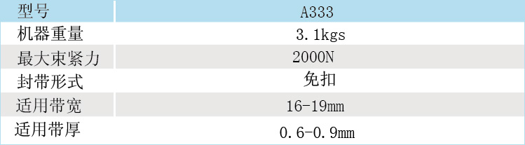 免扣式钢带打包机A333